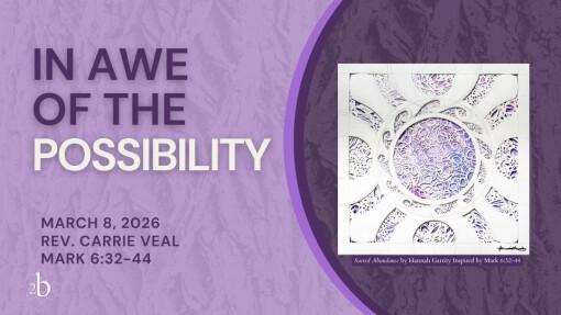 In Awe of the Possibility | March 8, 2026 | Rev. Carrie Veal