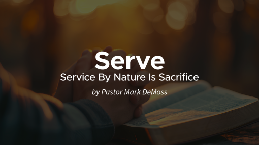 Serve: Service By Nature Is Sacrifice