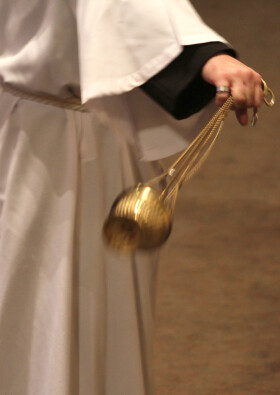 Thurifer and thurible