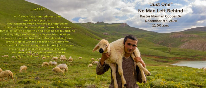 “Just One” No Man Left Behind