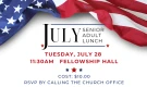 Senior Adult Lunch