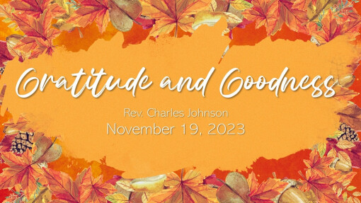 Gratitude and Goodness | November 19, 2023 | Charles Johnson