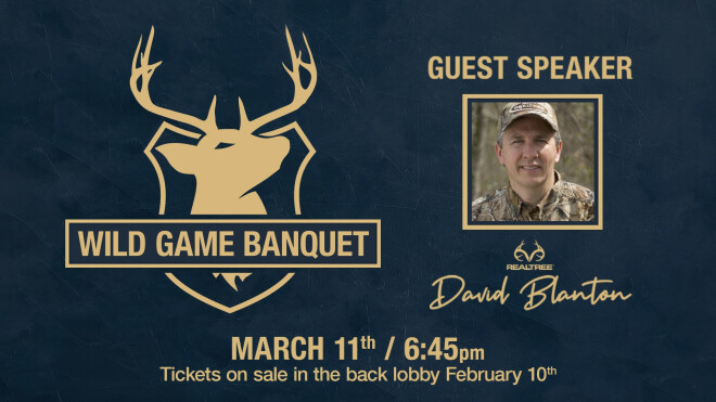 Annual Men's Wild Game Banquet and Pre-Party 2019