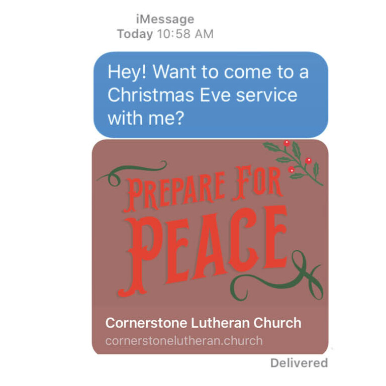 Invite Your Friends to a Christmas Eve Service