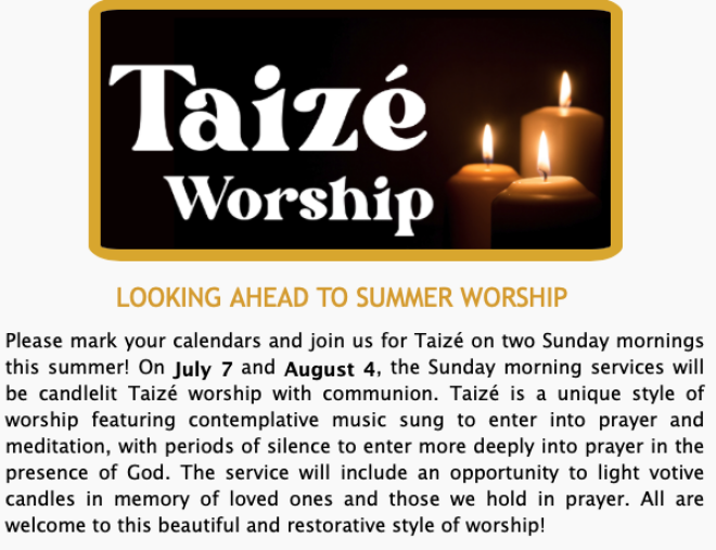 Taize Worship