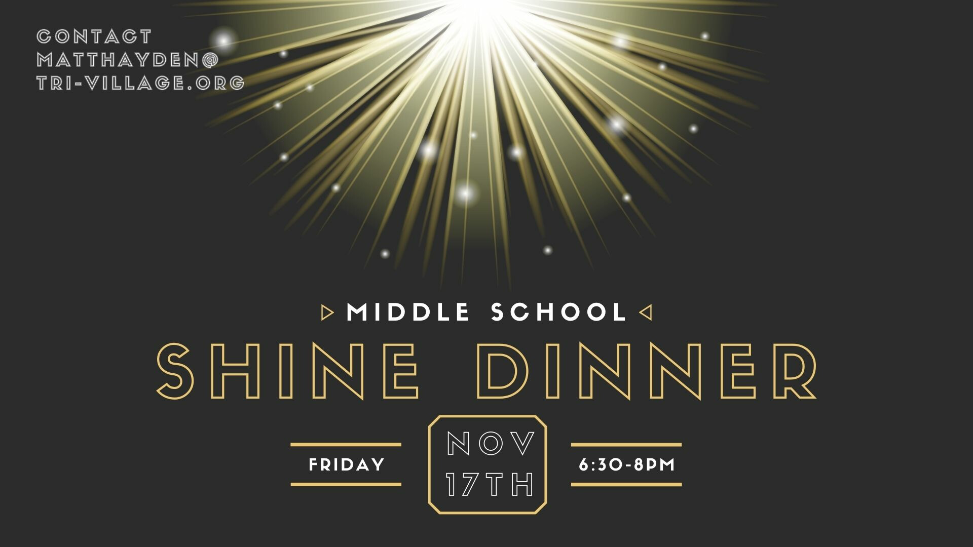 Middle School Shine Dinner