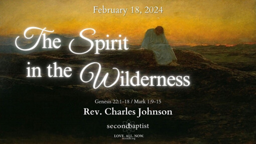 The Spirit In the Wilderness | February 18, 2024 | Rev. Charles Johnson