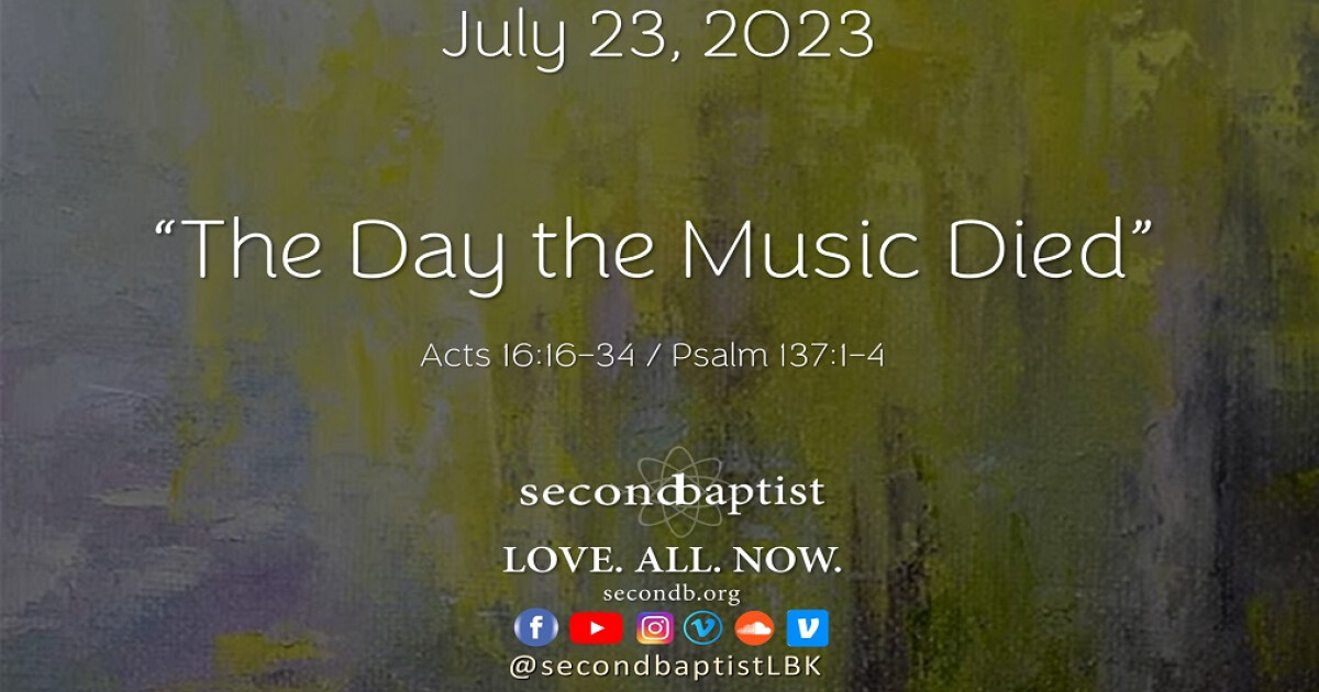 Digital Worship Guide - July 23, 2023 | Articles | Second Baptist ...