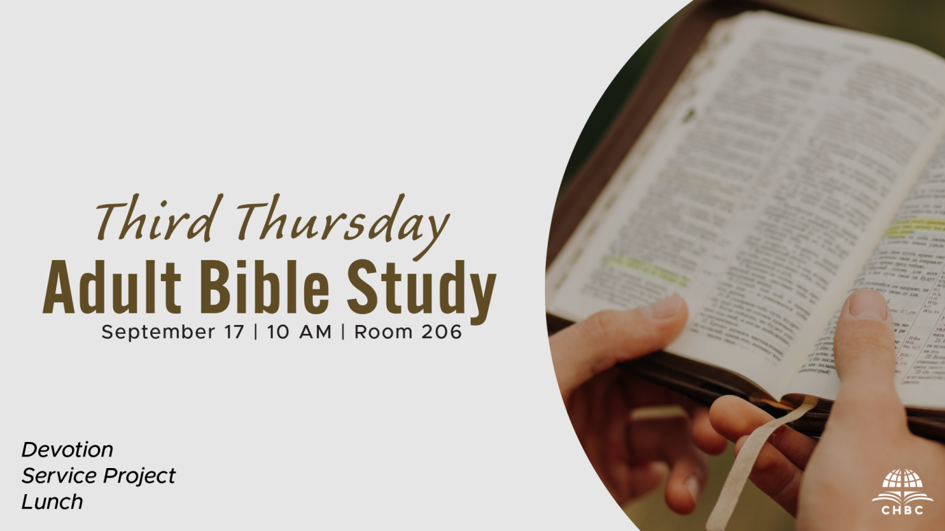 Third Thursday Adult Bible Study