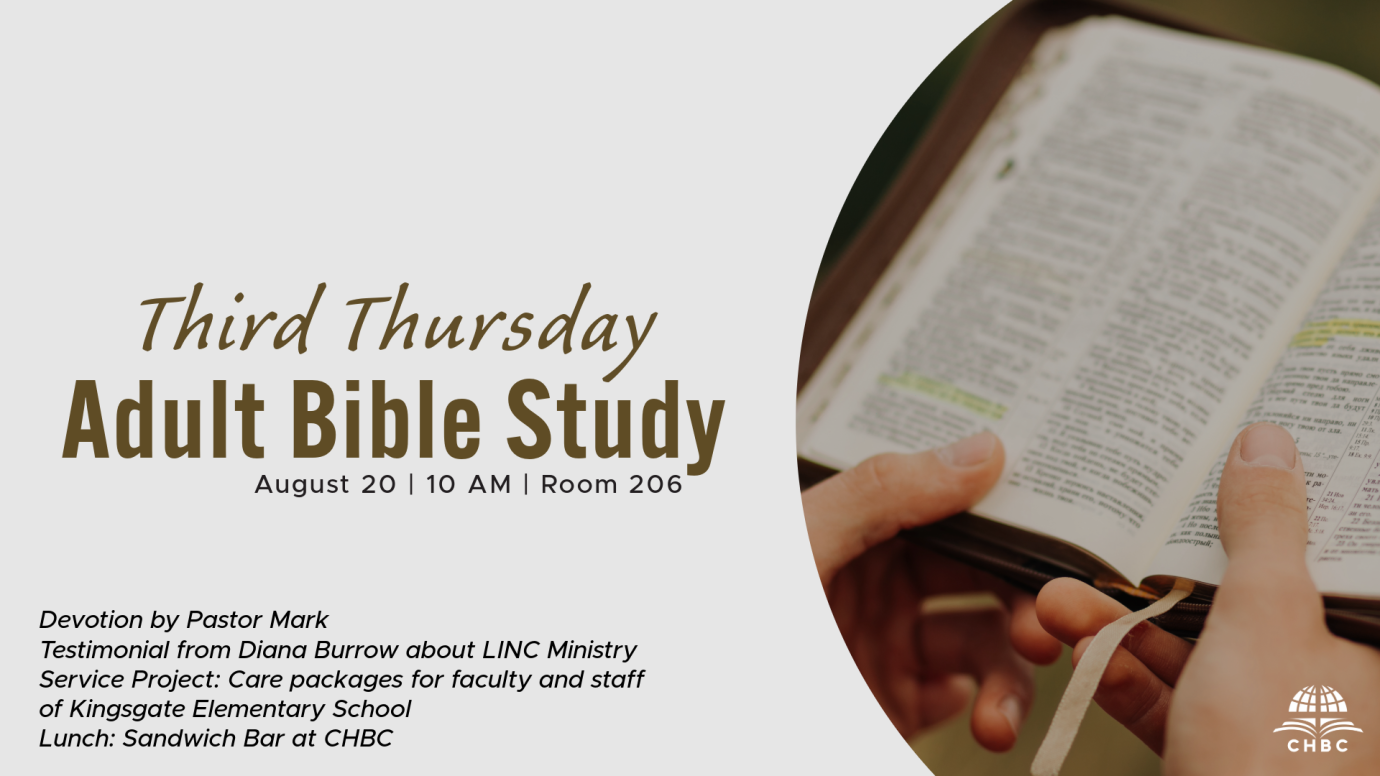 Third Thursday Adult Bible Study