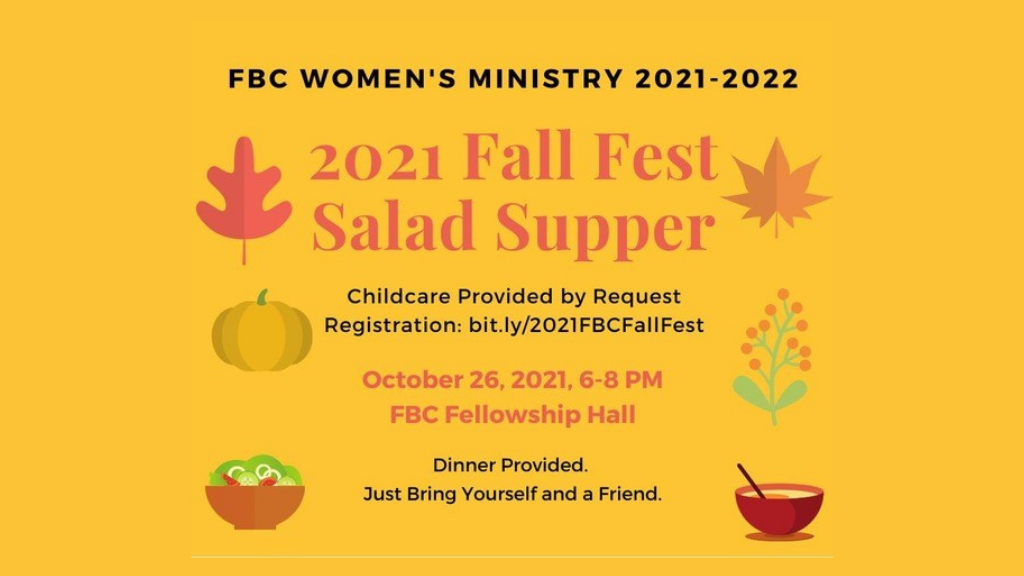 FBC Women's Fall Fest Salad Supper