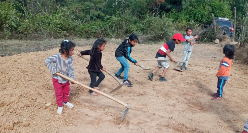 Children Clearing the Land