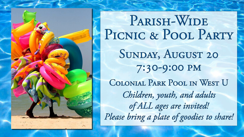 Parish-Wide Picnic & Pool Party