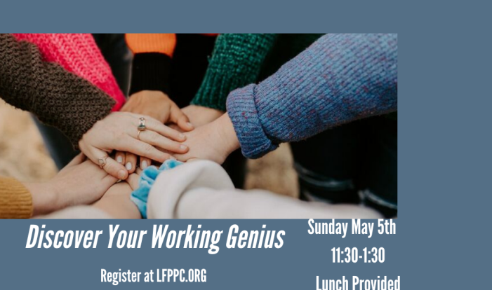 Discover your Working Genius - May 5 2024 11:30 AM