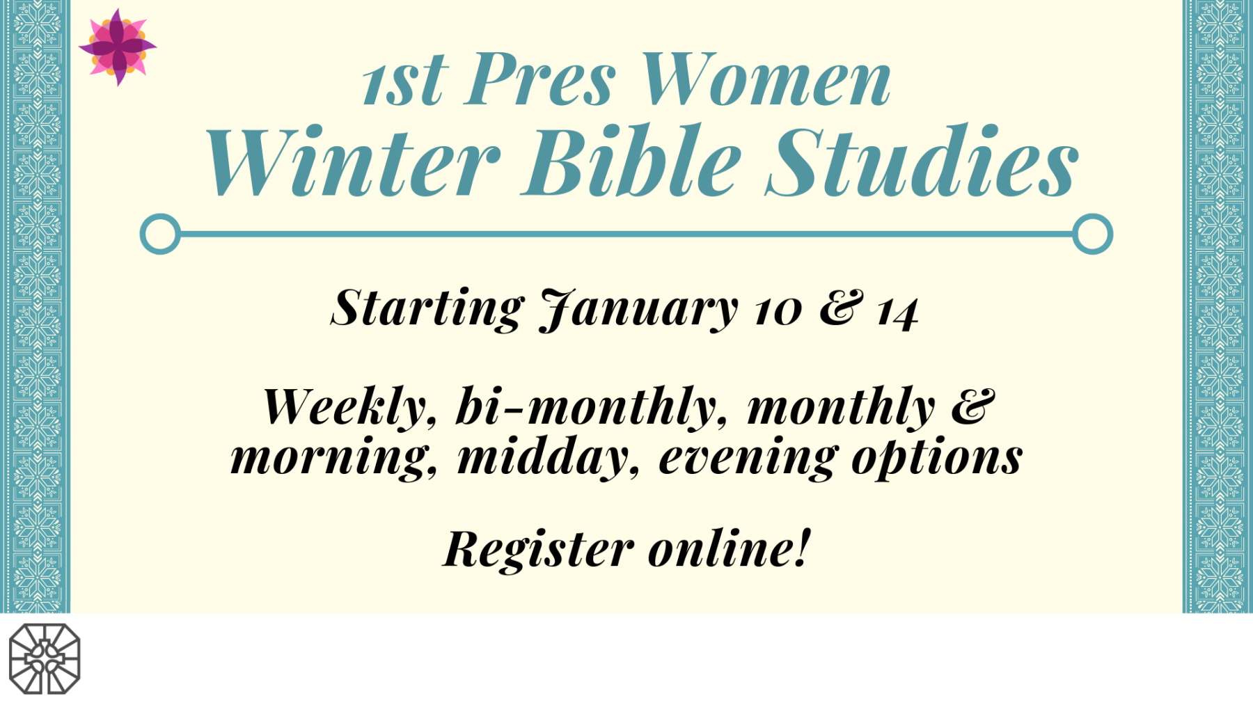 Women's Winter/Spring Bible Studies