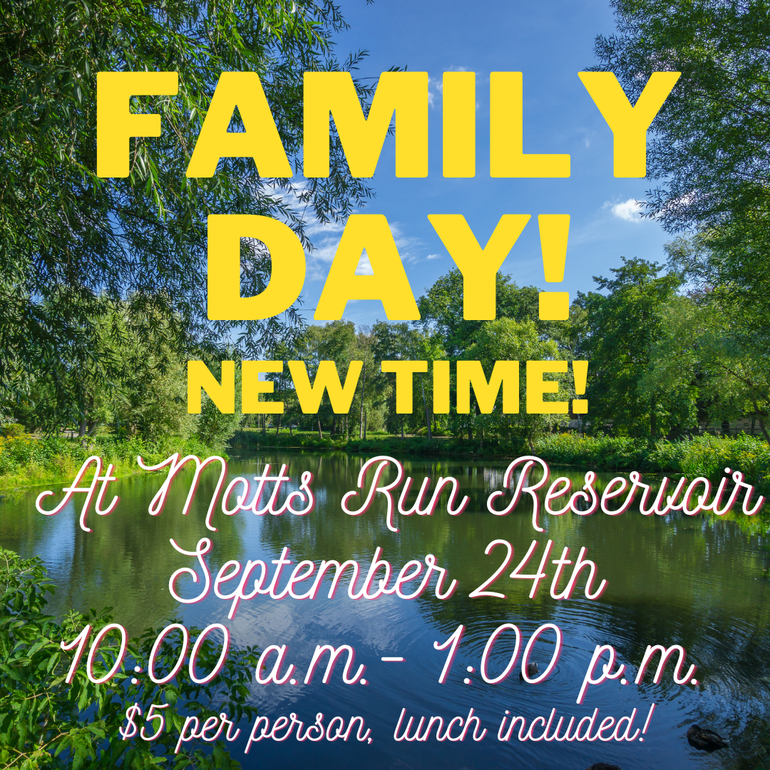 Family day at Motts Run Reservoir 