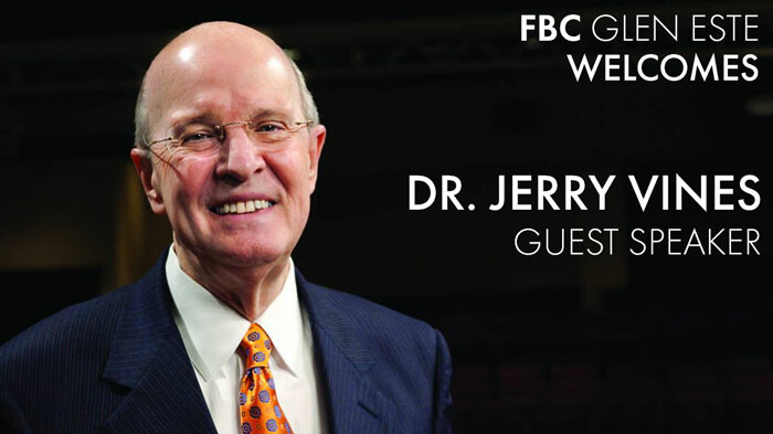 Dr. Jerry Vines - Guest Speaker
