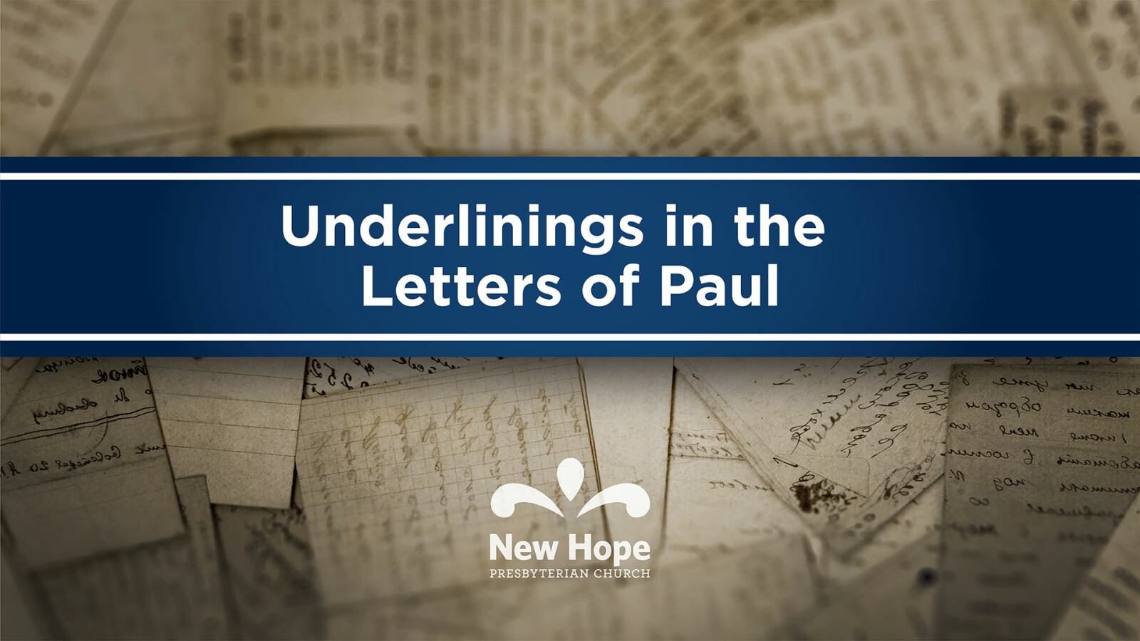 Underlinings in the Letters of Paul