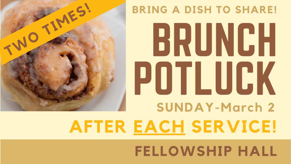 Brunch Potluck after each service