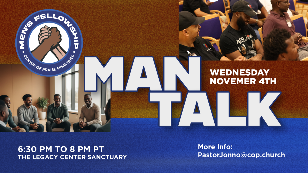 COP Men's Fellowship MAN Talk: Healthy Discussions for Today's Man