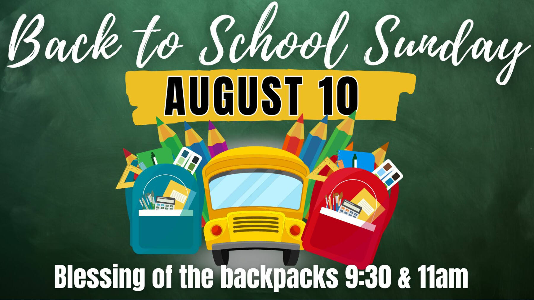 Back to School Sunday!