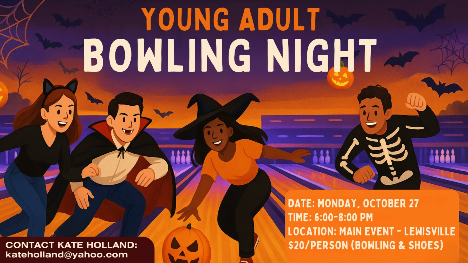 Young Adult Halloween Bowling
