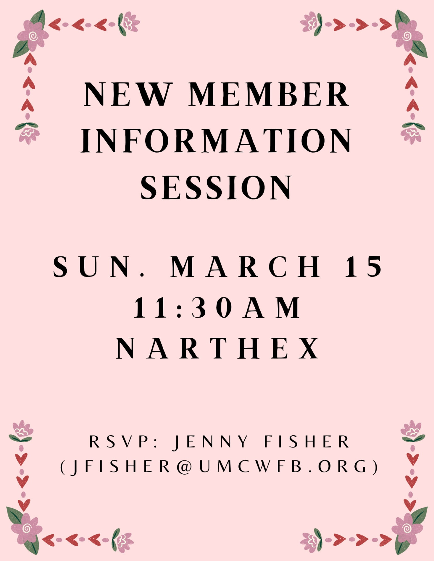 New Member Info Session