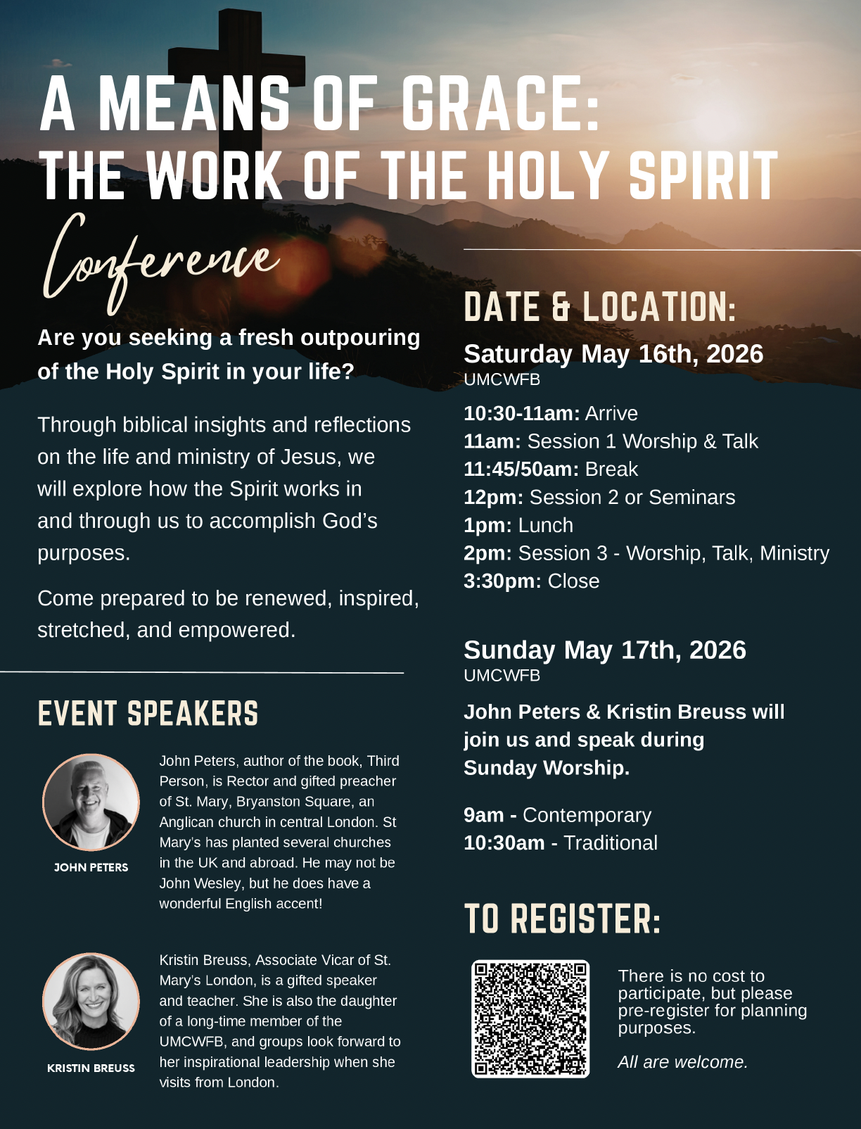 Means of Grace: The Work of the Holy Spirit  - All Church Conference