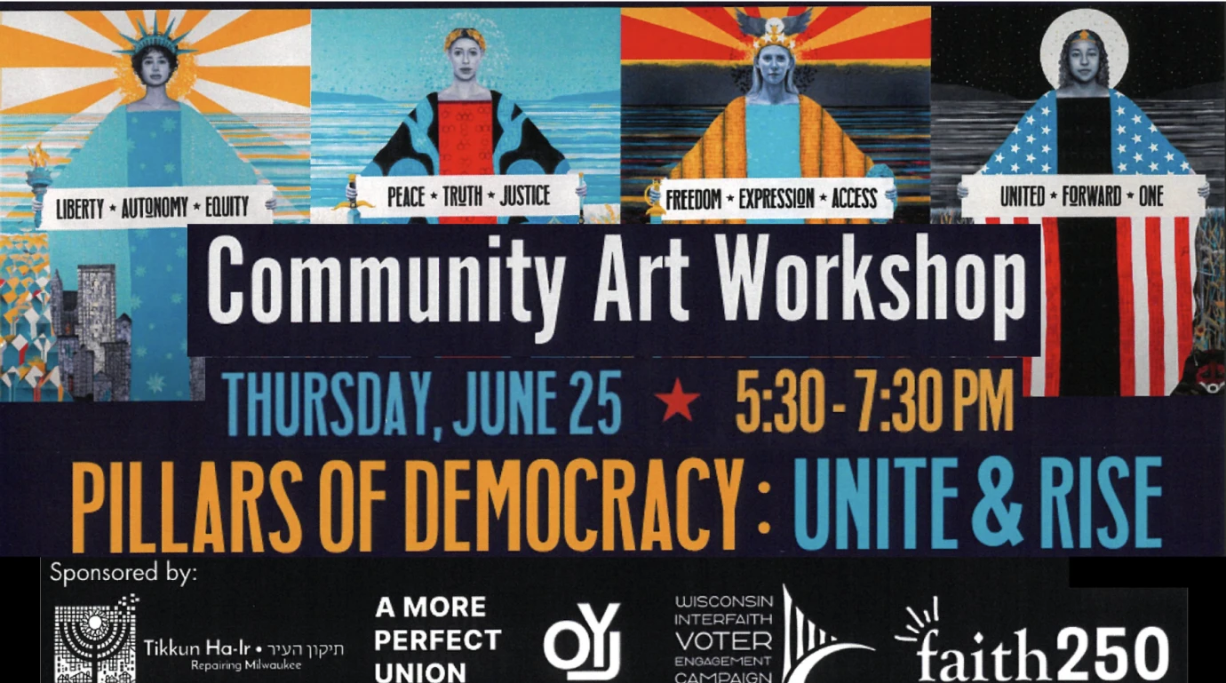 Pillars of Democracy Interfaith Community Art Workshop