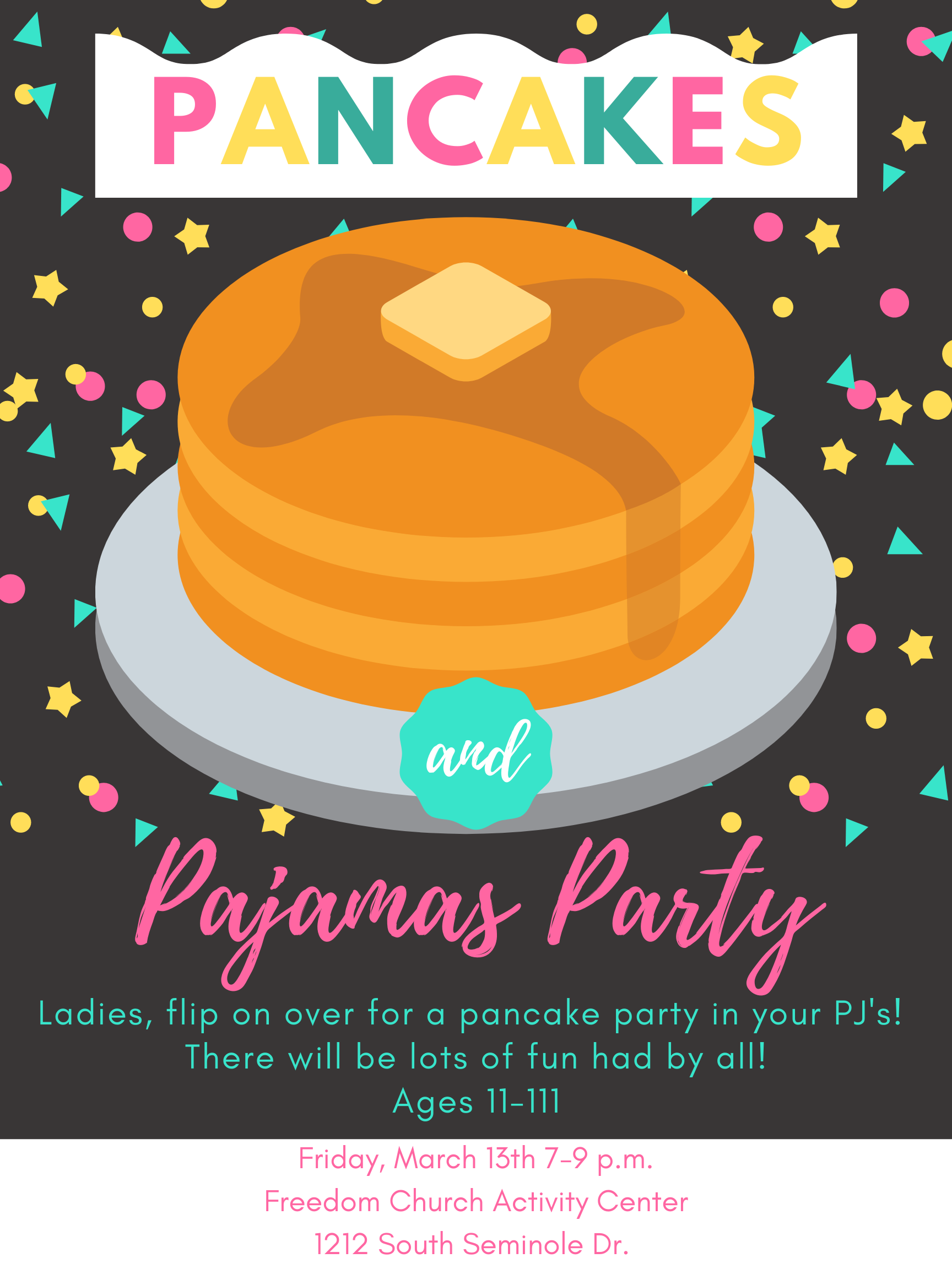 Ladies Pancake and Pajama Party 