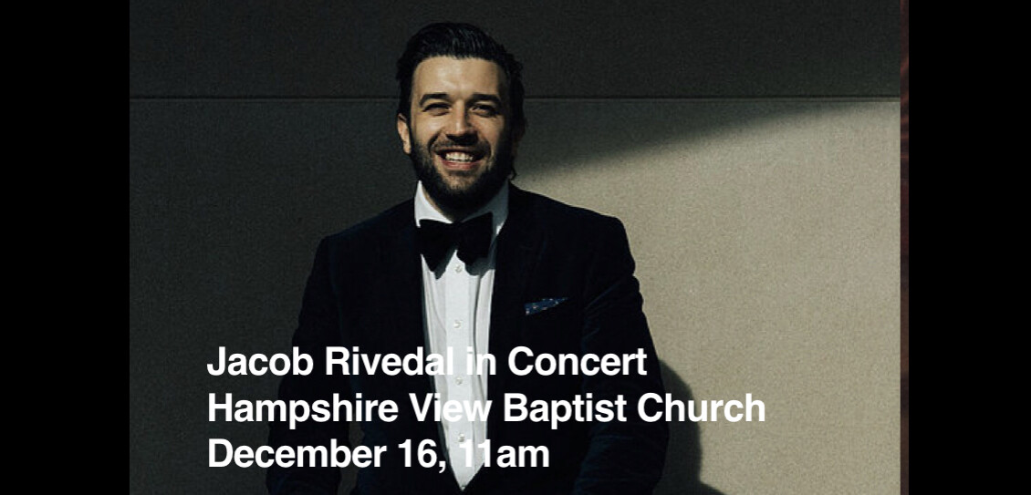 Christmas Concert Featuring Jacob Rivedal