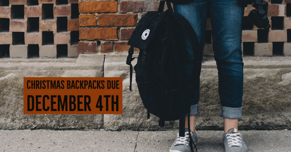 Last Day to Turn in Backpacks