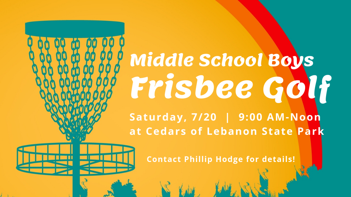 Middle School Boys Frisbee Golf