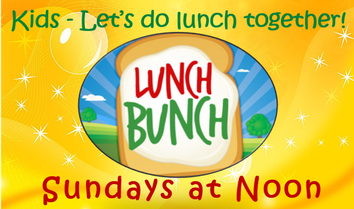 12pm-Sunday Lunch Bunch for Kids