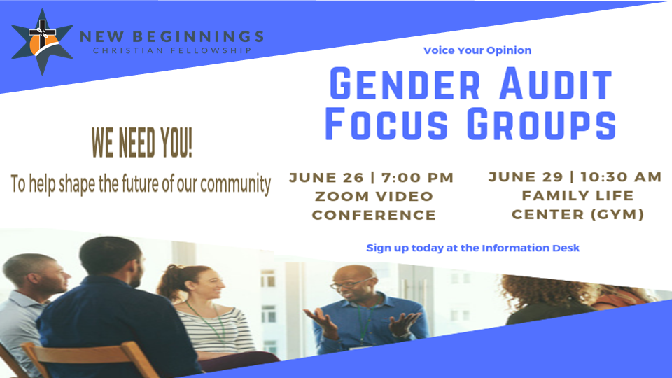 Gender Audit - Focus Group 1