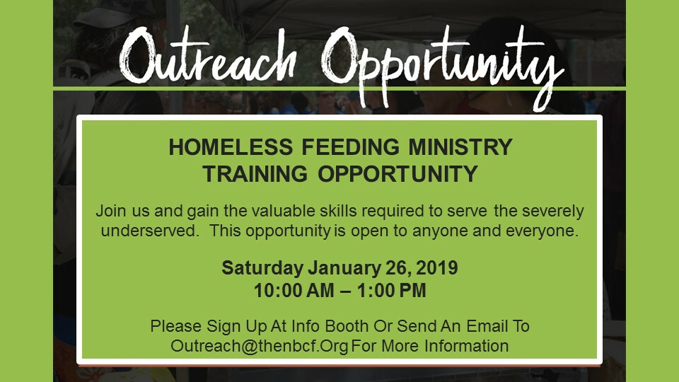 Outreach Opportunity