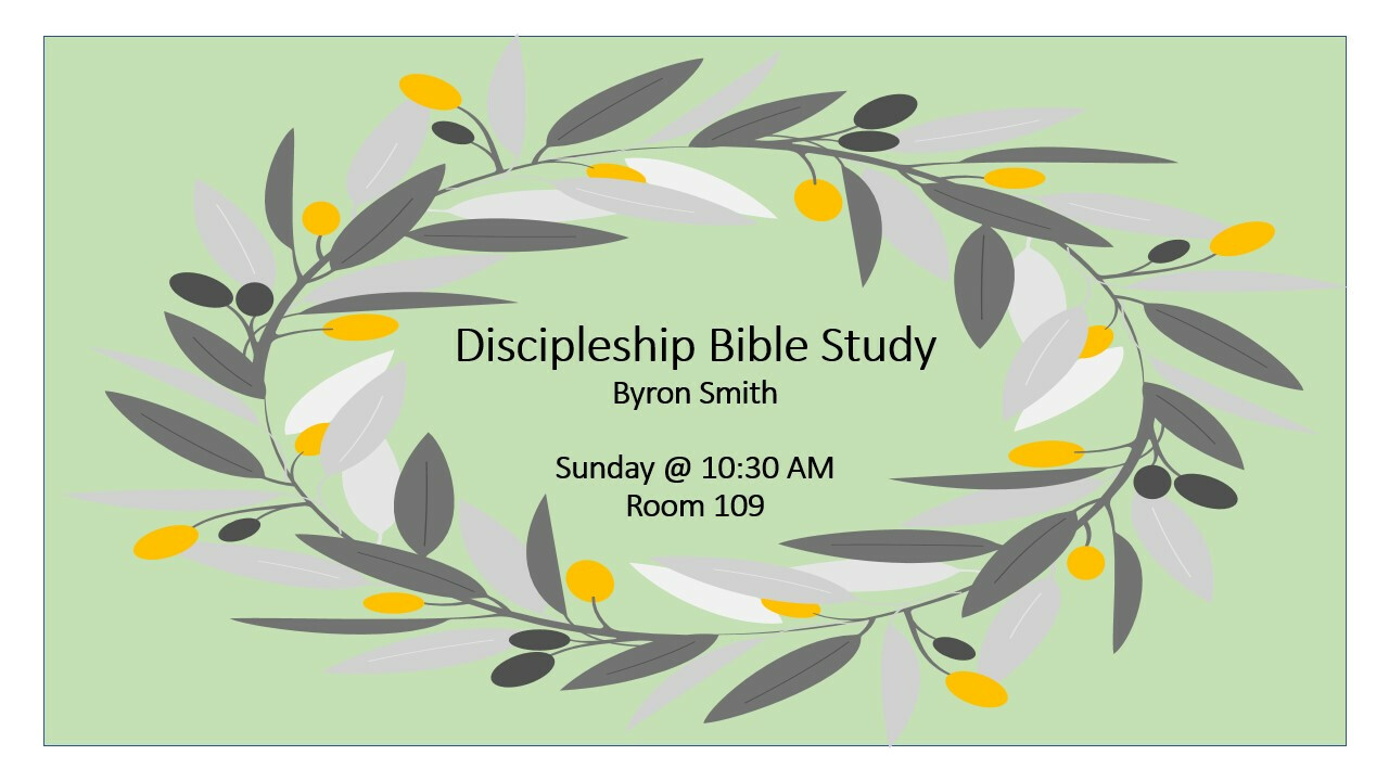 CME Discipleship Bible Study