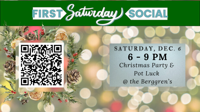 1st Saturday Social - Christmas Party Potluck