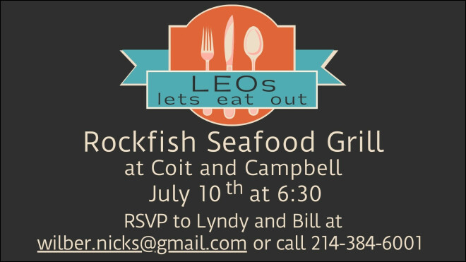 LEOs (Let's Eat Out!)