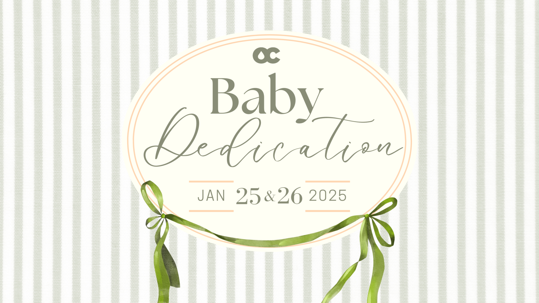 Baby Dedication Sunday