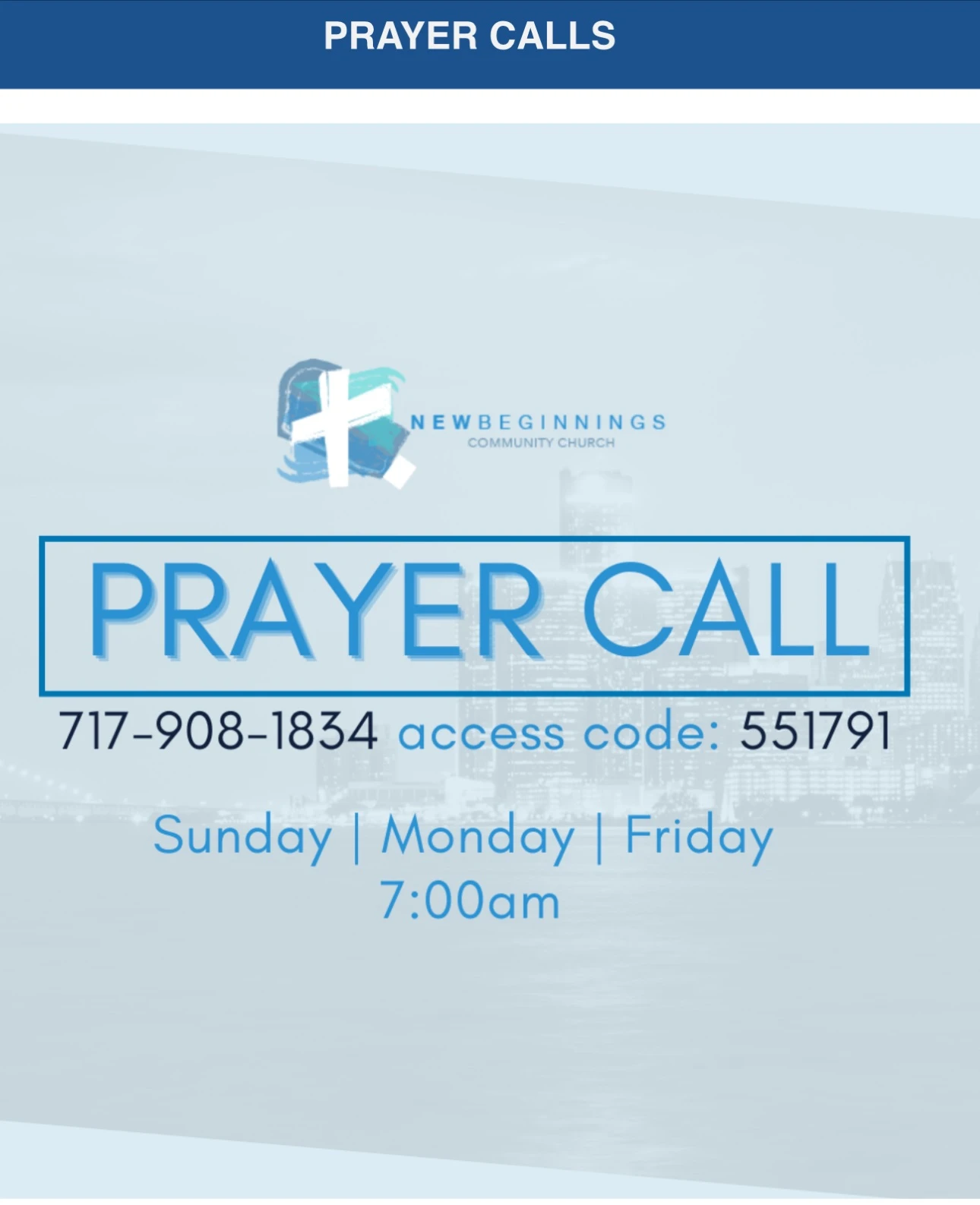 Prayer Call 