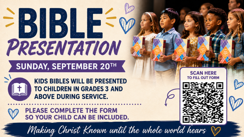 Bible Presentation 2026