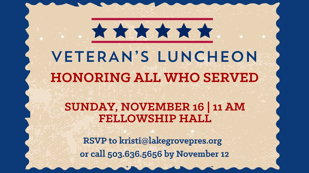 Veteran's Luncheon