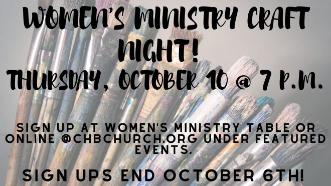 Women's Ministry Craft Night 