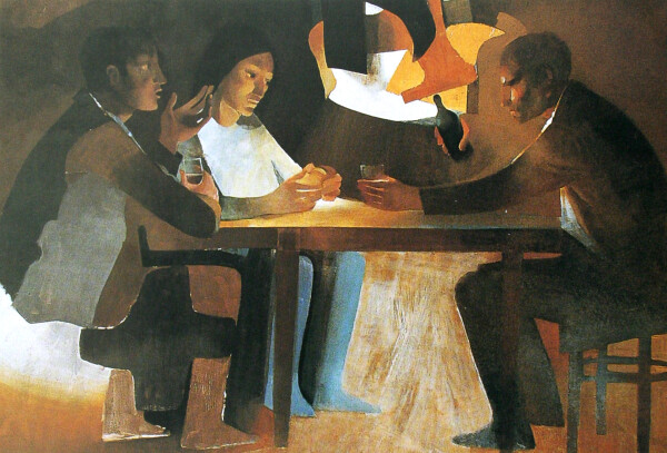 ”The Supper at Emmaus,” by Arcabas
