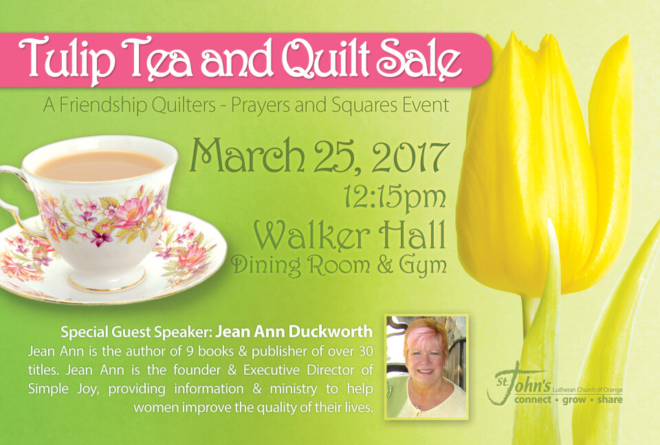 Tulip Tea & Quilt Sale