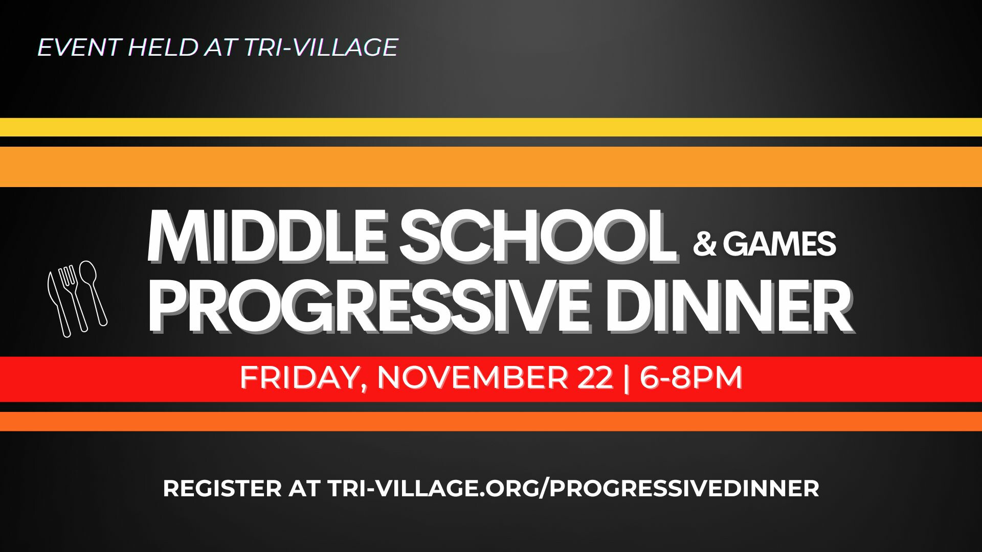 Middle School Progressive Dinner & Games