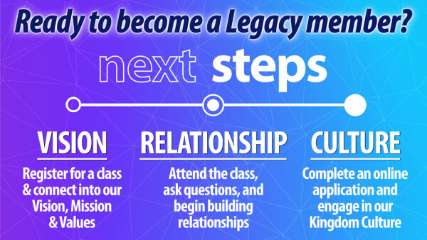 Legacy Church - Interested in Membership?