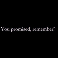 You Promised, Remember?