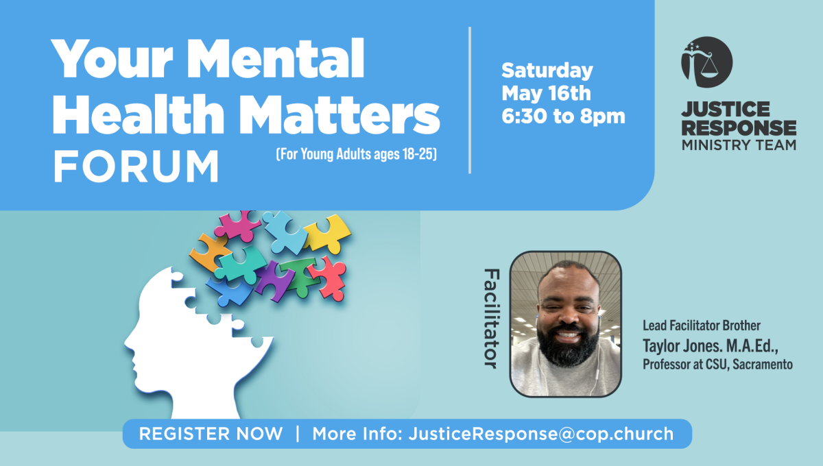 The Justice Response Team (JRT) Your Mental Health Matters Forum